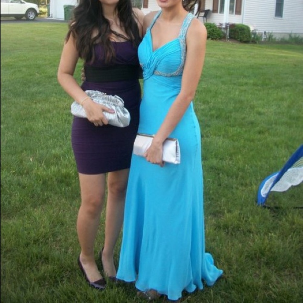 Blue prom dress